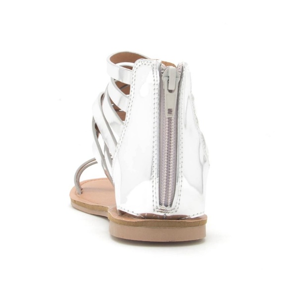 Silver Gladiator Sandal - Picture 3 of 4
